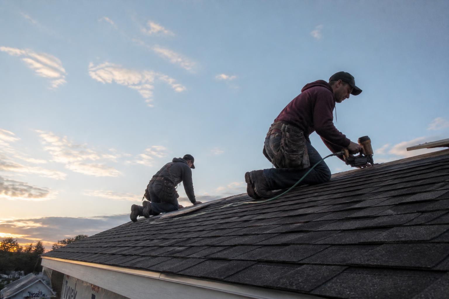 Roofing work